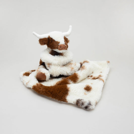 Jomanda Texas Longhorn Highland Cow Soft Toy Soother Comforter - 29cm