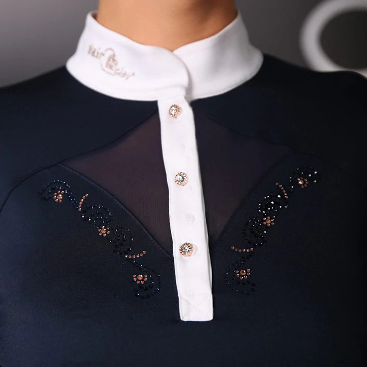 FairPlay Cathrine Rose Gold Long Sleeve Competition Shirt