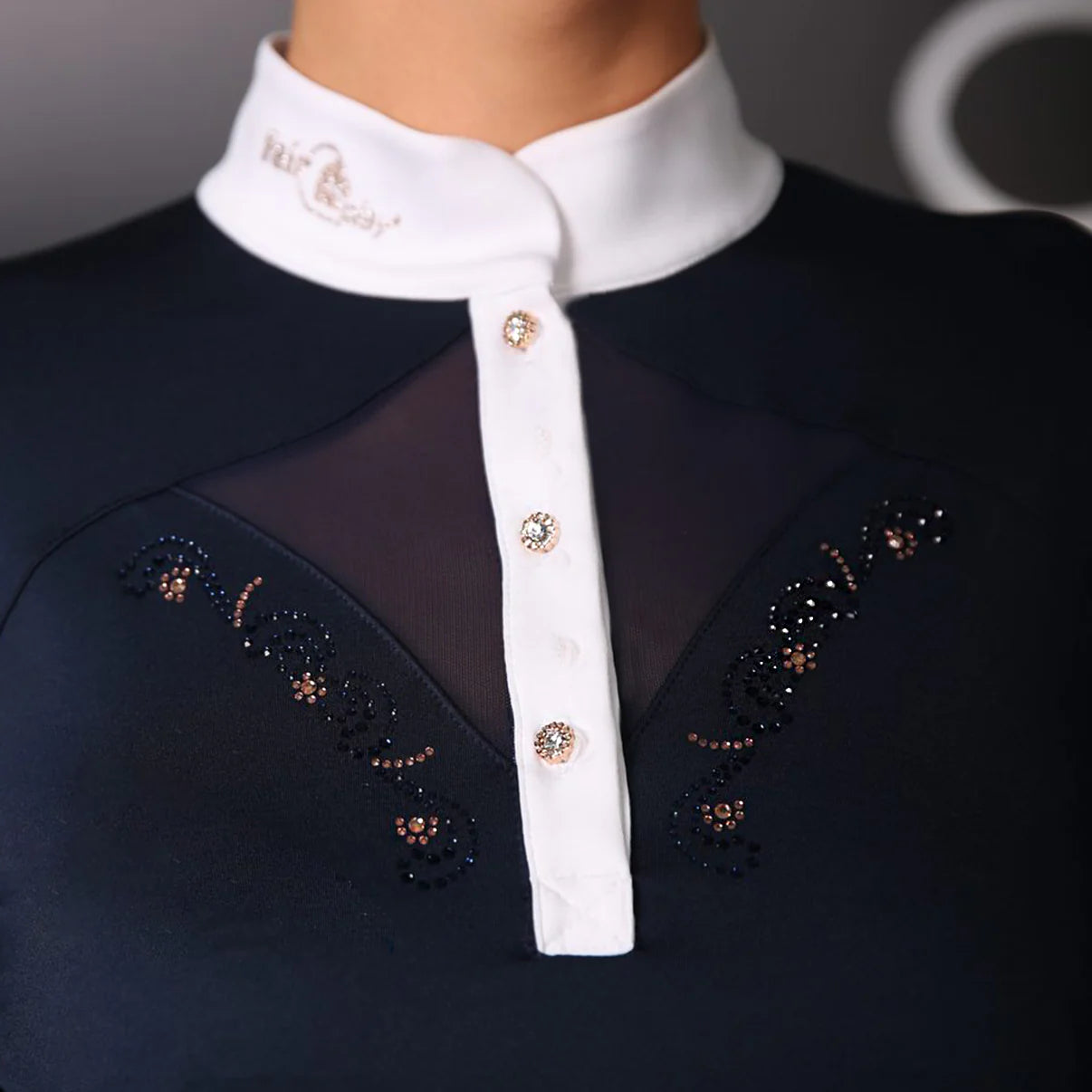 FairPlay Cathrine Rose Gold Short Sleeve Competition Shirt