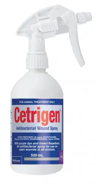 Virbac Cetrigen - Antibacterial Wound Spray for Animals