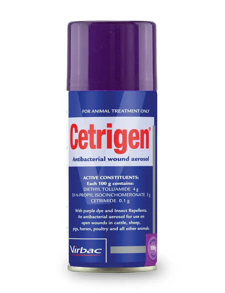 Virbac Cetrigen - Antibacterial Wound Spray for Animals