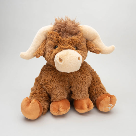 Jomanda Horny Highland Cow Plush Brown Soft Toy - Large 30cm