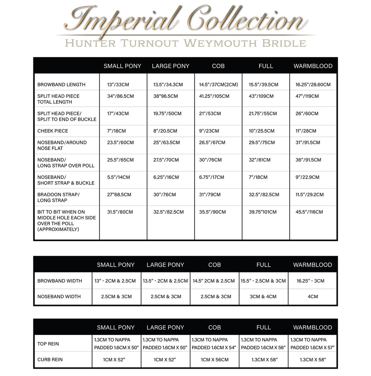 White Horse Equestrian Imperial Hunter Weymouth Bridle