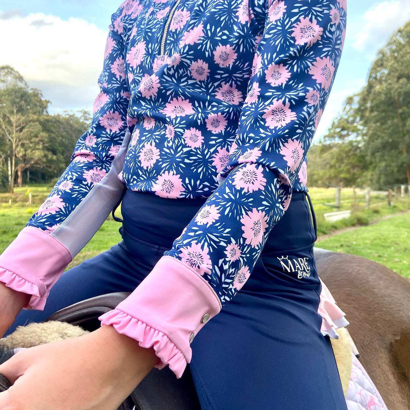 Mare and Me Tween Cappy Flower Long Sleeve Shirt