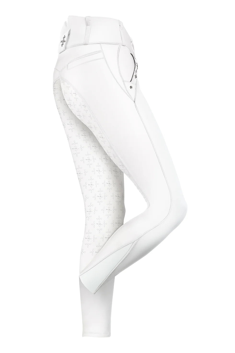 FairPlay Jasmine Fleur Full Seat Silicone Breeches - White