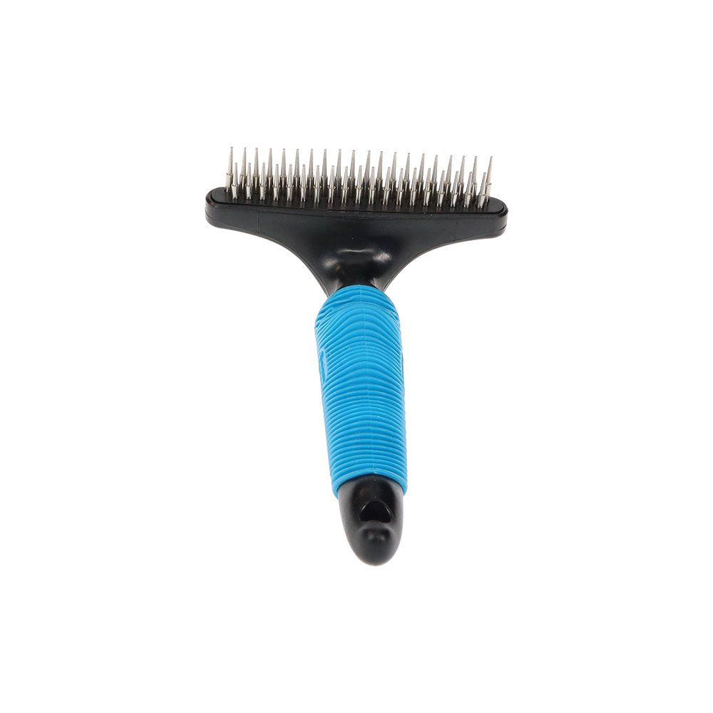 Zeez Comfort Double Row Rotating Teeth Undercoat Rake - 39 Teeth