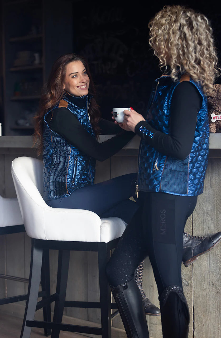 Mrs Ros Royal Glossy Bodywarmer Navy - Night Shadow