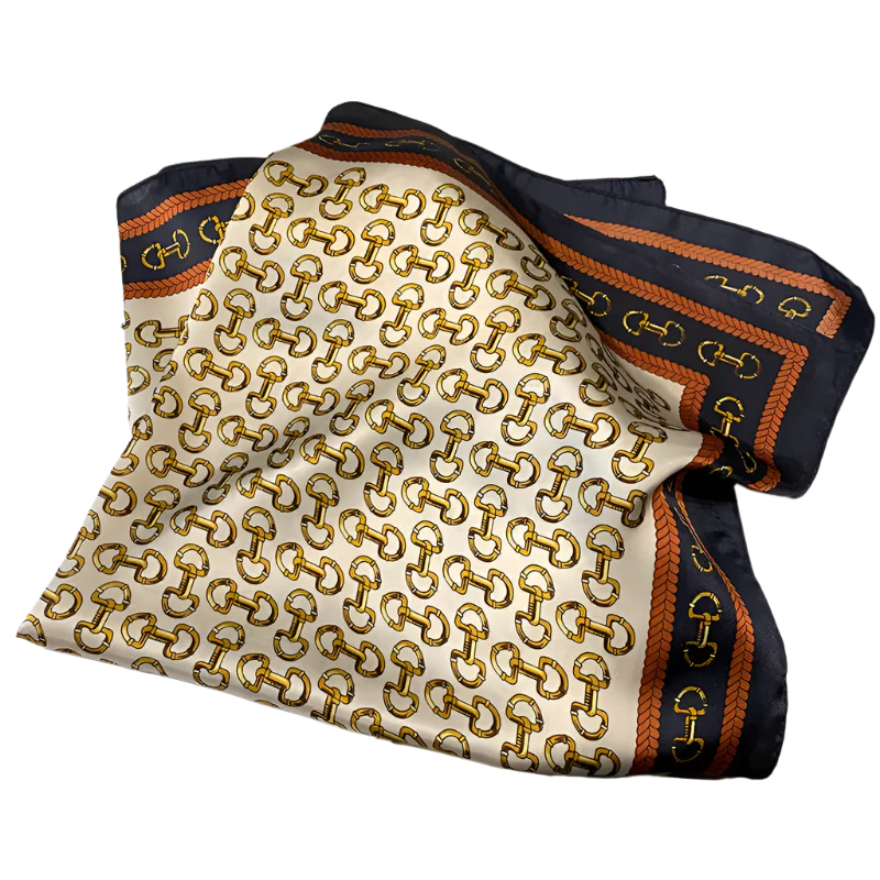 MAYA Horse Design, Man-Made Silk Scarf