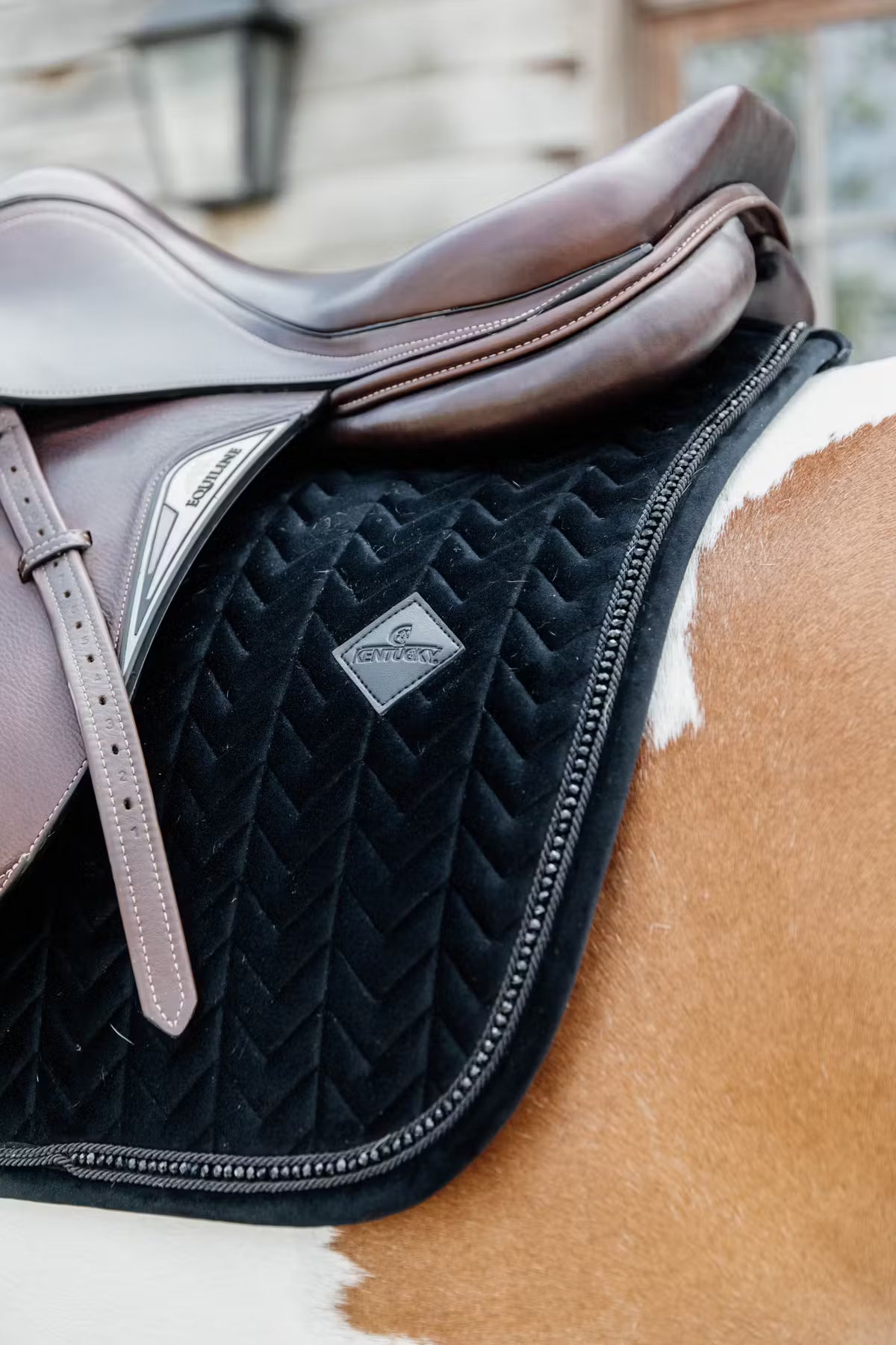 Kentucky Saddle Pad Velvet Pearls - Jumping