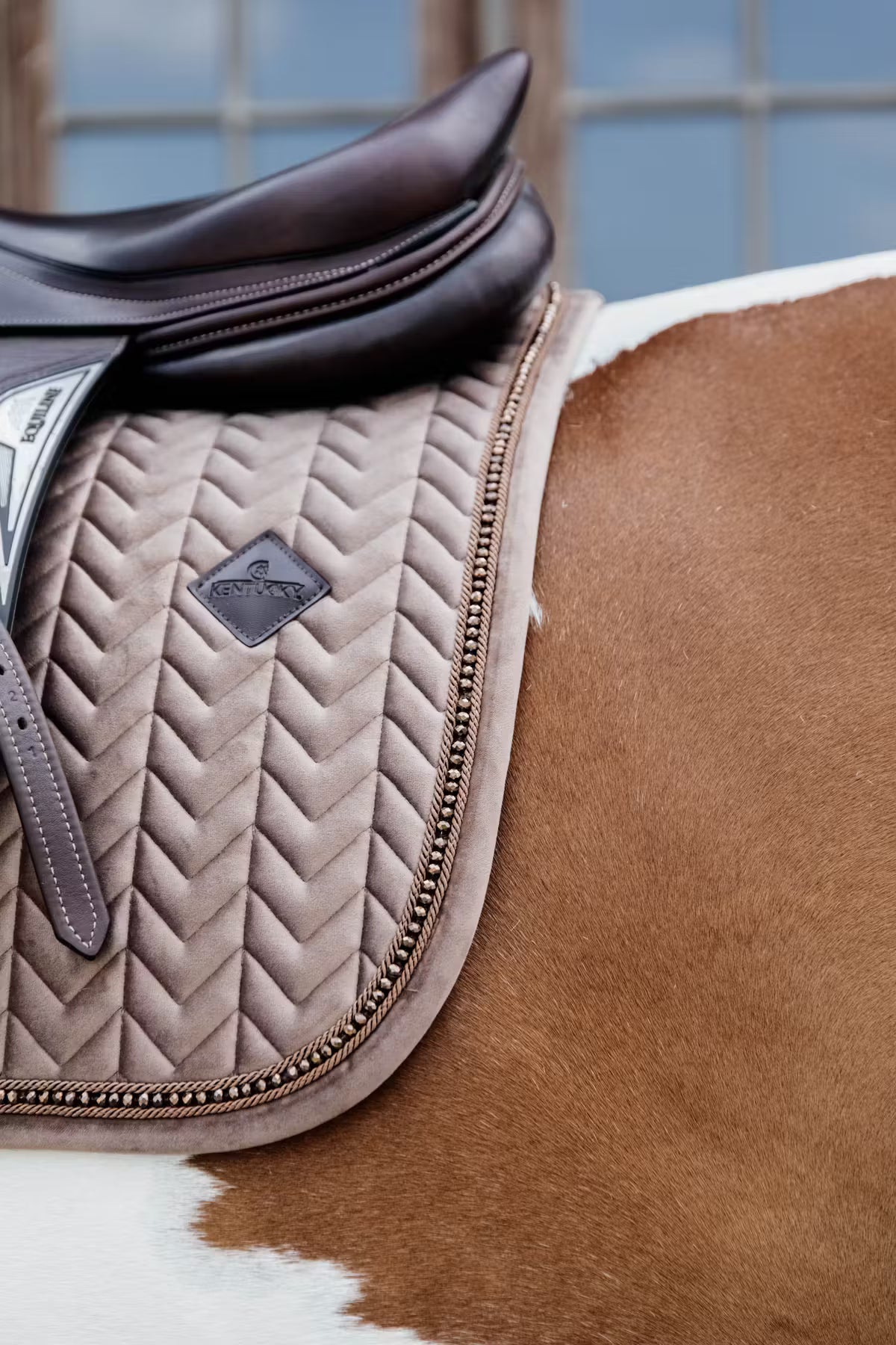 Kentucky Saddle Pad Velvet Pearls - Jumping