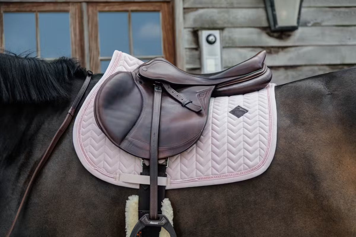 Kentucky Saddle Pad Velvet Pearls - Jumping