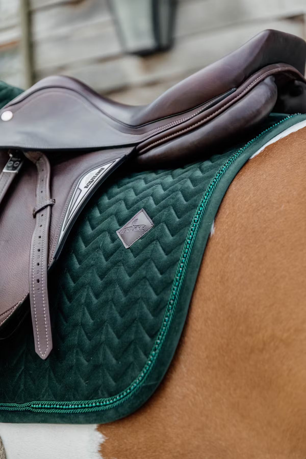 Kentucky Saddle Pad Velvet Pearls - Jumping