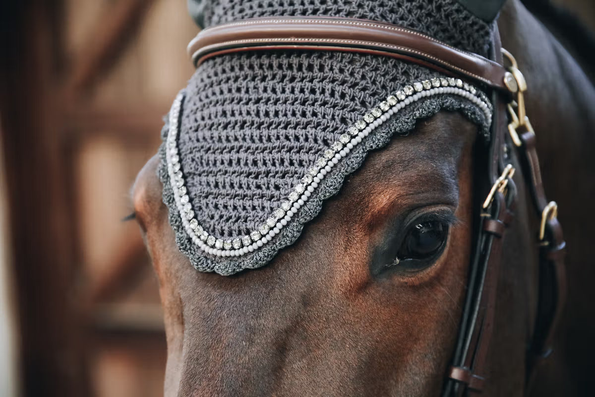 Kentucky Fly Veil Long Stone and Pearl - Soundless
