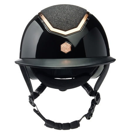 Charles Owen Kylo MIPS - Black Gloss/Rose Gold Sparkly