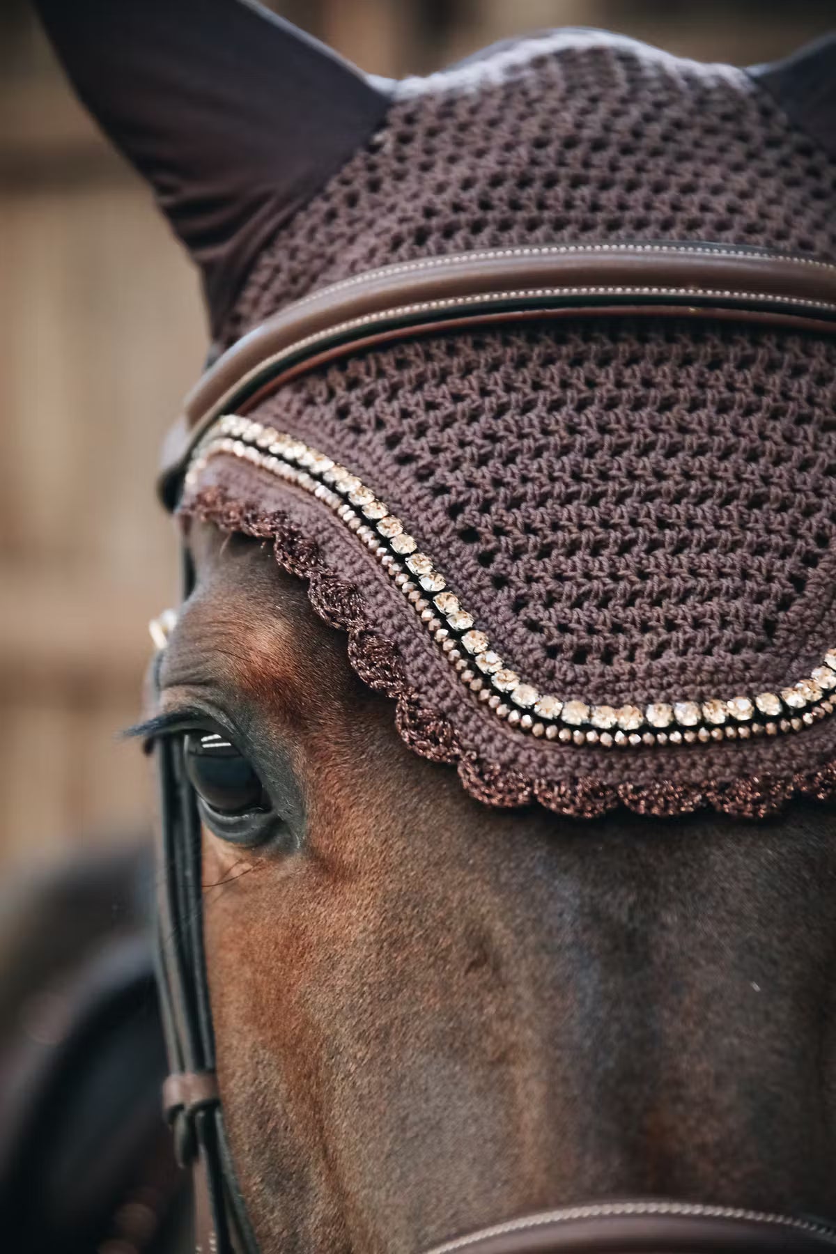 Kentucky Fly Veil Wellington Stone and Pearl - Not Soundless