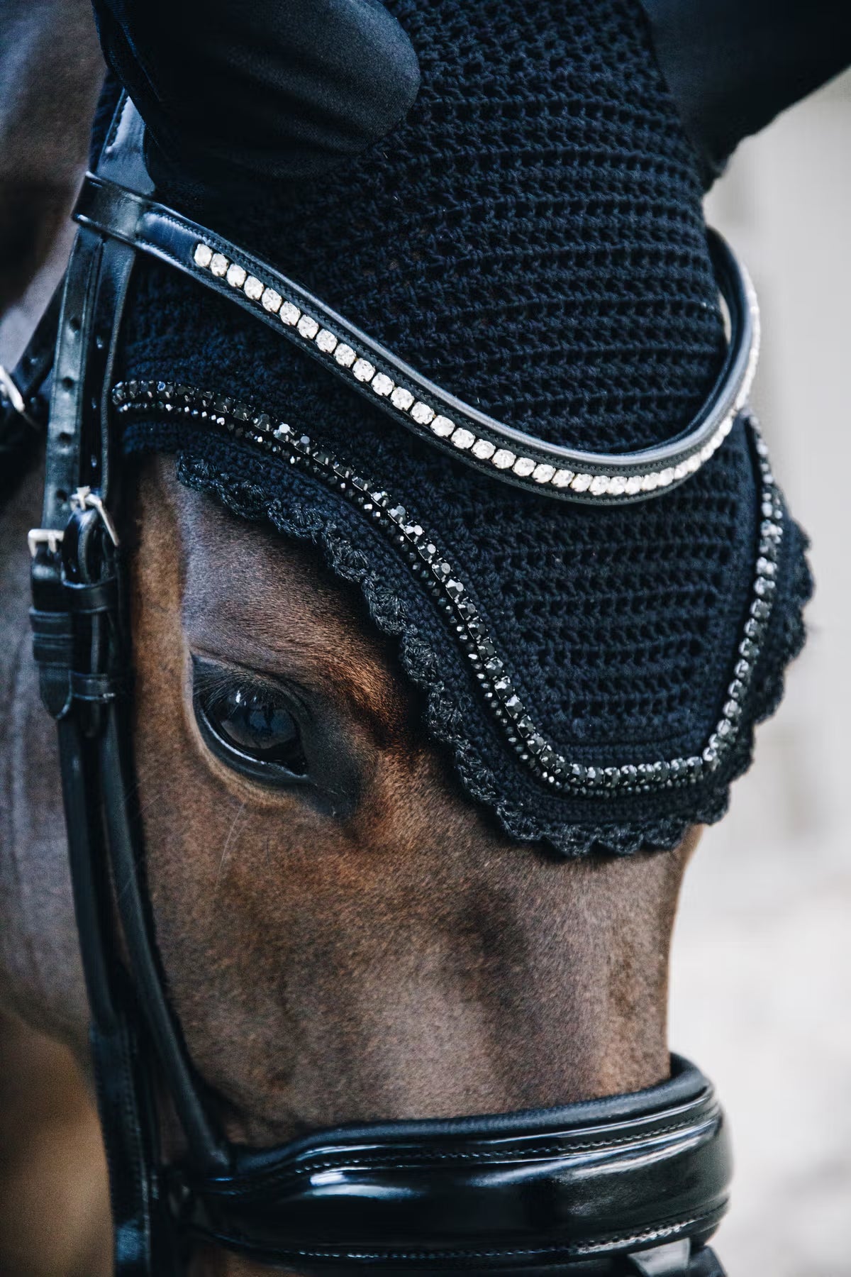 Kentucky Fly Veil Wellington Stone and Pearl - Not Soundless