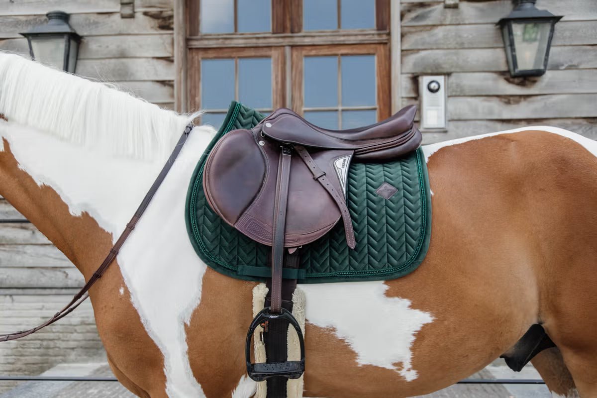 Kentucky Saddle Pad Velvet Pearls - Jumping