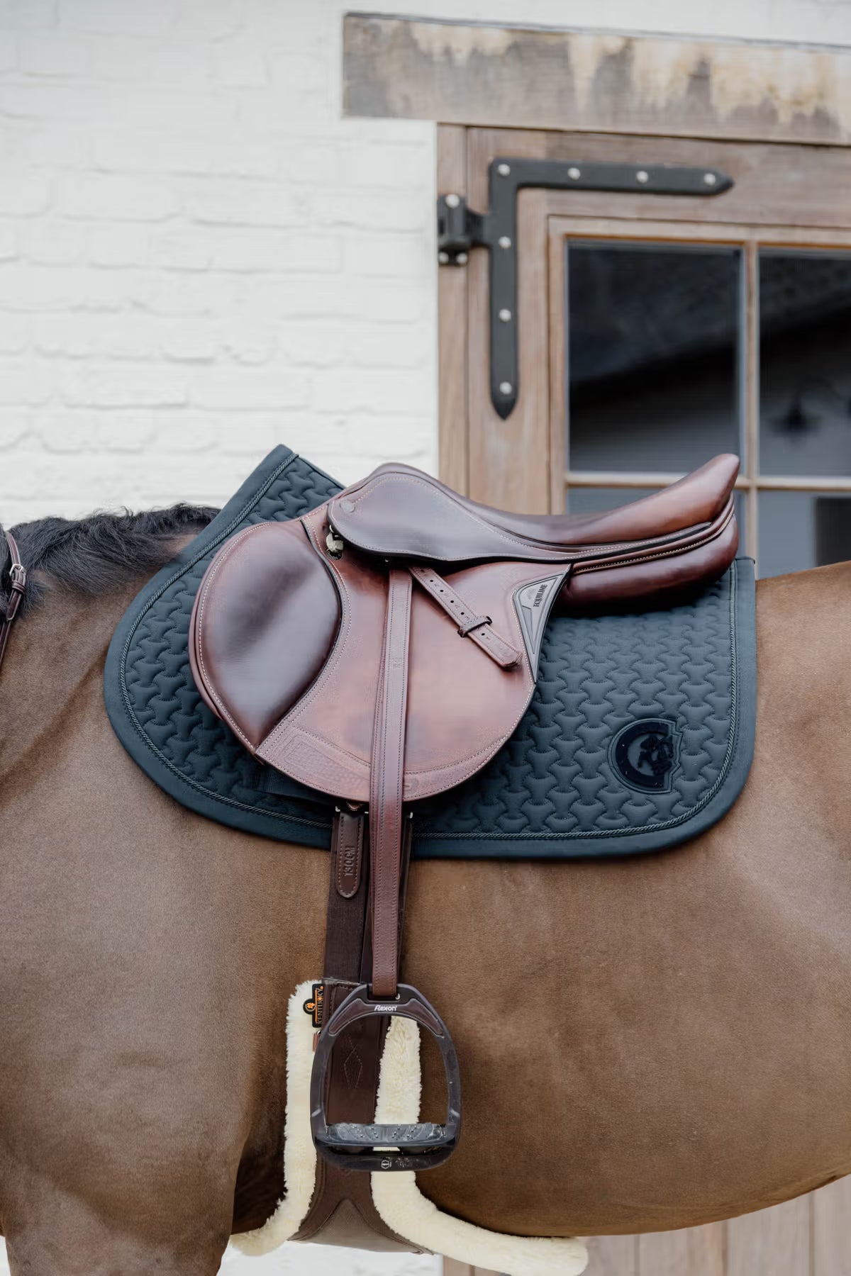 Kentucky Saddle Pad Plaited 3D Logo - Jumping