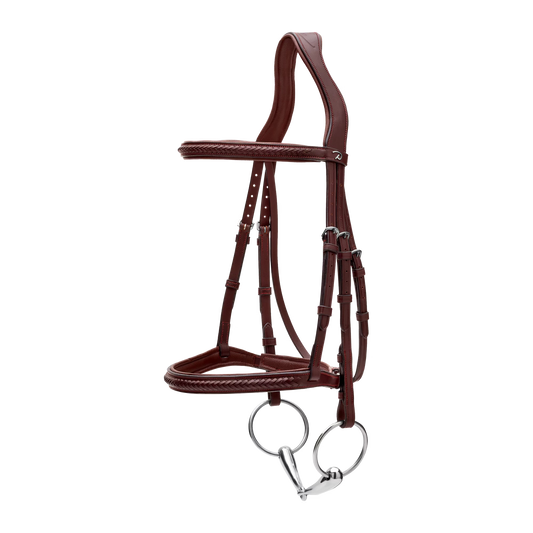 Dy'on Plaited Noseband Bridle without Flash - New English Collection