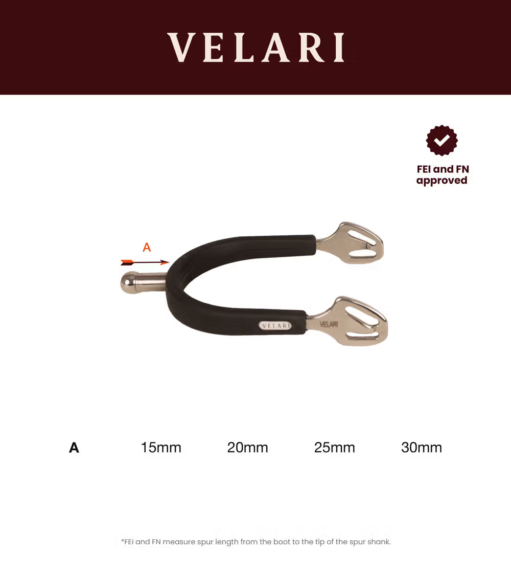 Velari Spurs - Stainless Steel with Rubber Ball Shaped
