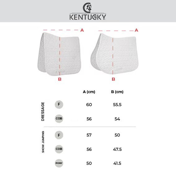 Kentucky Saddle Pad Velvet Mini Pearls - Dressage