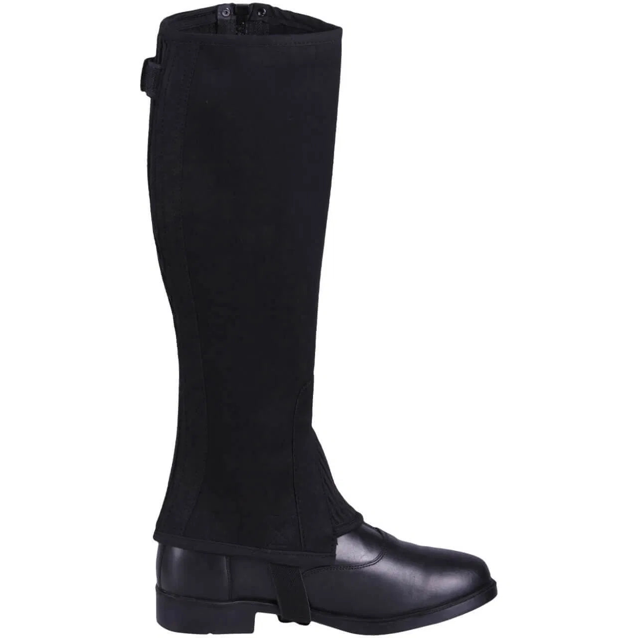 QHP Suede Chap - Adult - Size XS & L Black Only