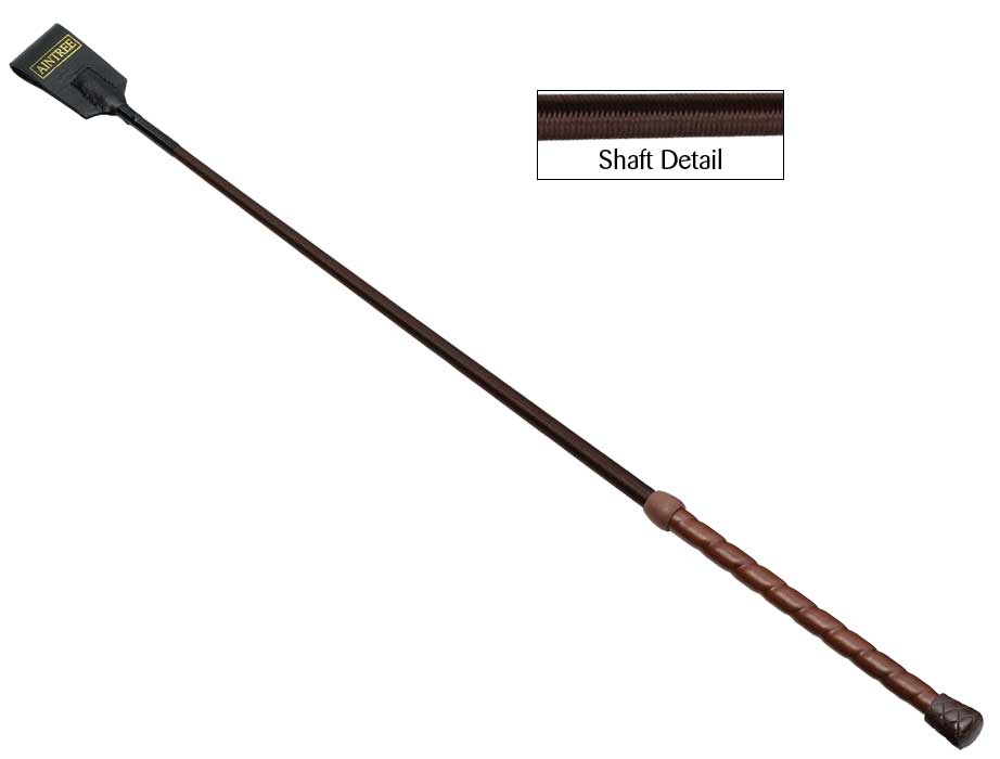 Aintree Leather Grip Riding Crop - 65cm