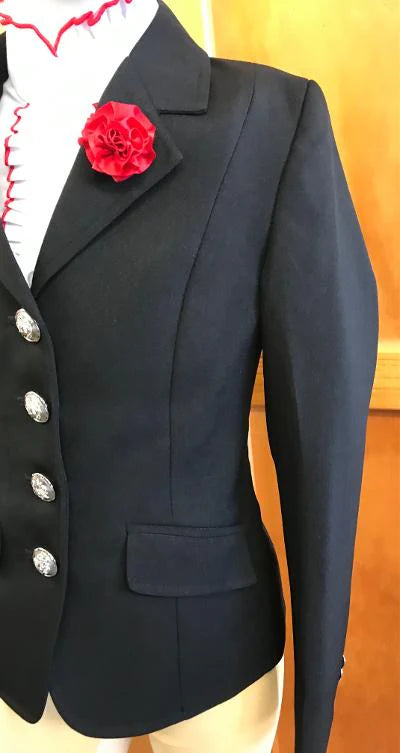 Top Shelf Childs Black Open Jacket - 4 Buttons