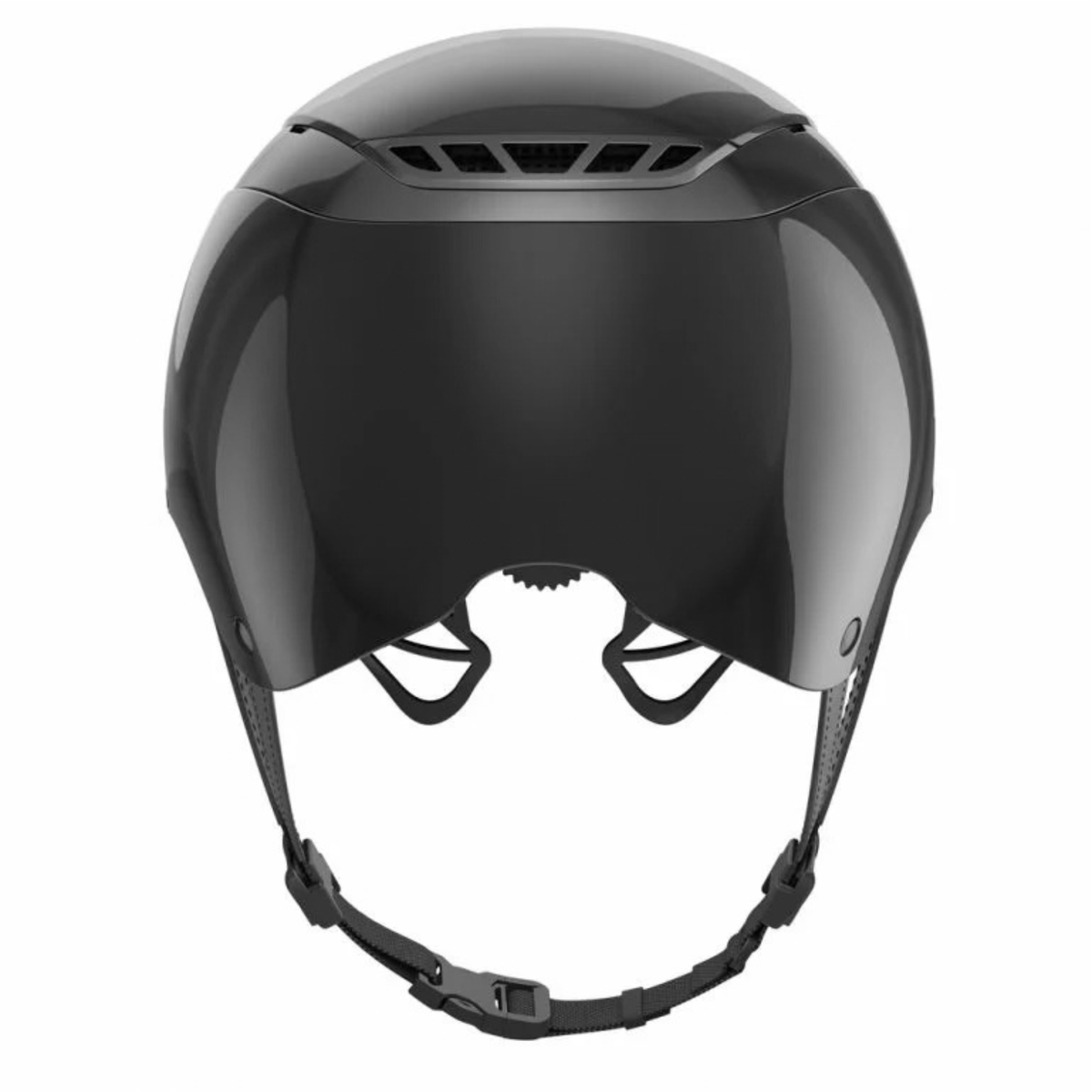 Abus Pikeur Airluxe Chrome LV Riding Helmet - Shiny Black