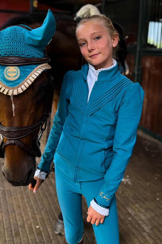 Joline Annabelle Cardigan - Petrol Blue