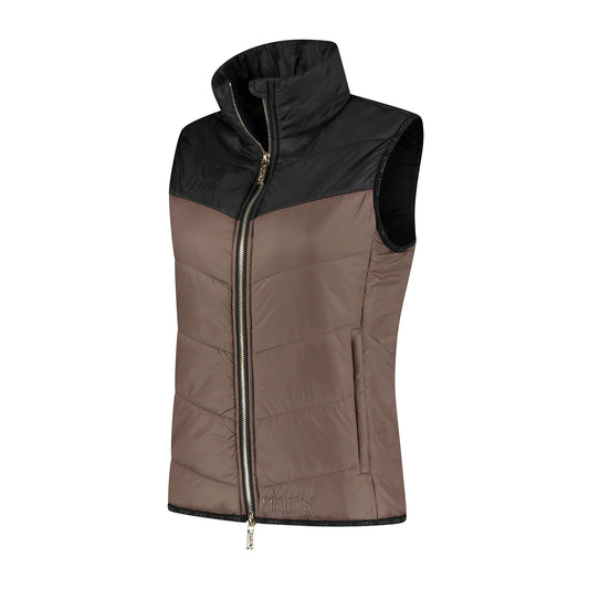 Mrs Ros Black Taupe Bodywarmer - Autumn Crush