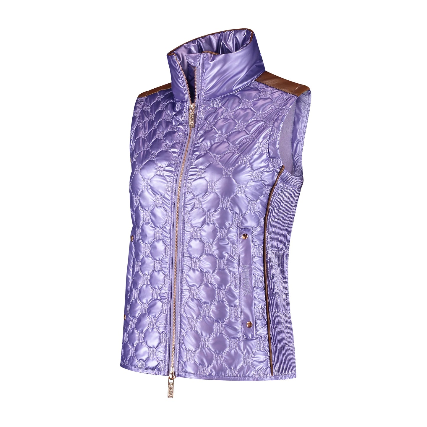 Mrs Ros Glossy Bodywarmer Lilac - Lavender Fields