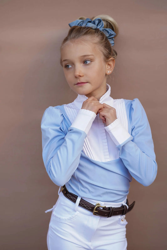 Joline Josephine Show Shirt Long Sleeve - Light Blue