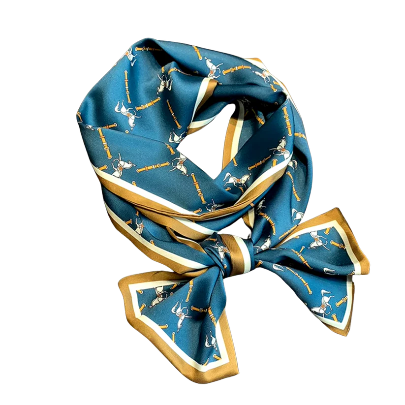 ADELINE 148 Horse Design Skinny Scarf