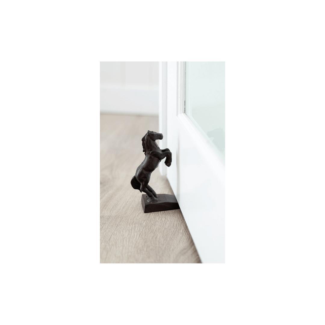 Darlin Rearing Horse Metal Door Stop