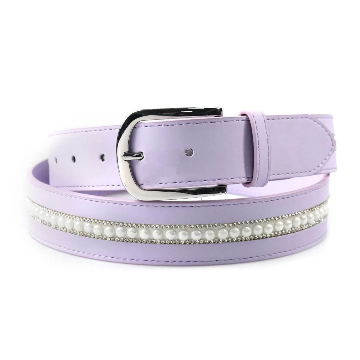 Cavaleira Equestrian Elegant Leather Belt - Medium Purple
