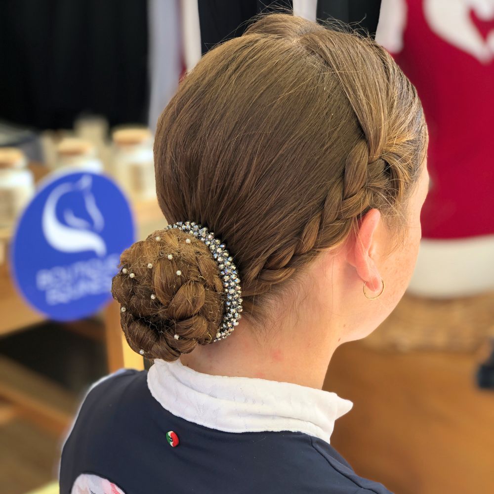 Boutique Equines BE Ella Hair Net with Pearls