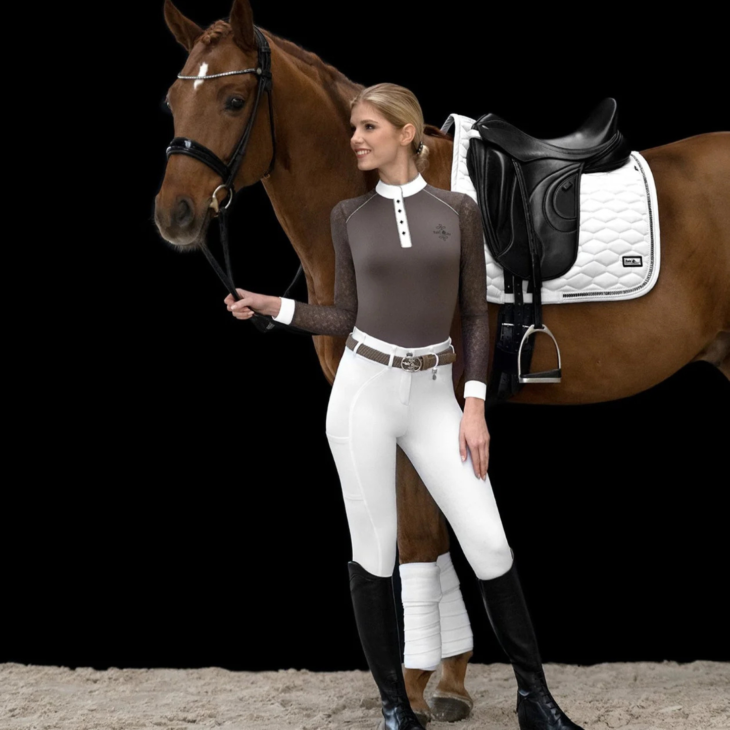 FairPlay Armida Full Seat Silicone Breeches - White - Size EU36(8) & EU38(10) Only