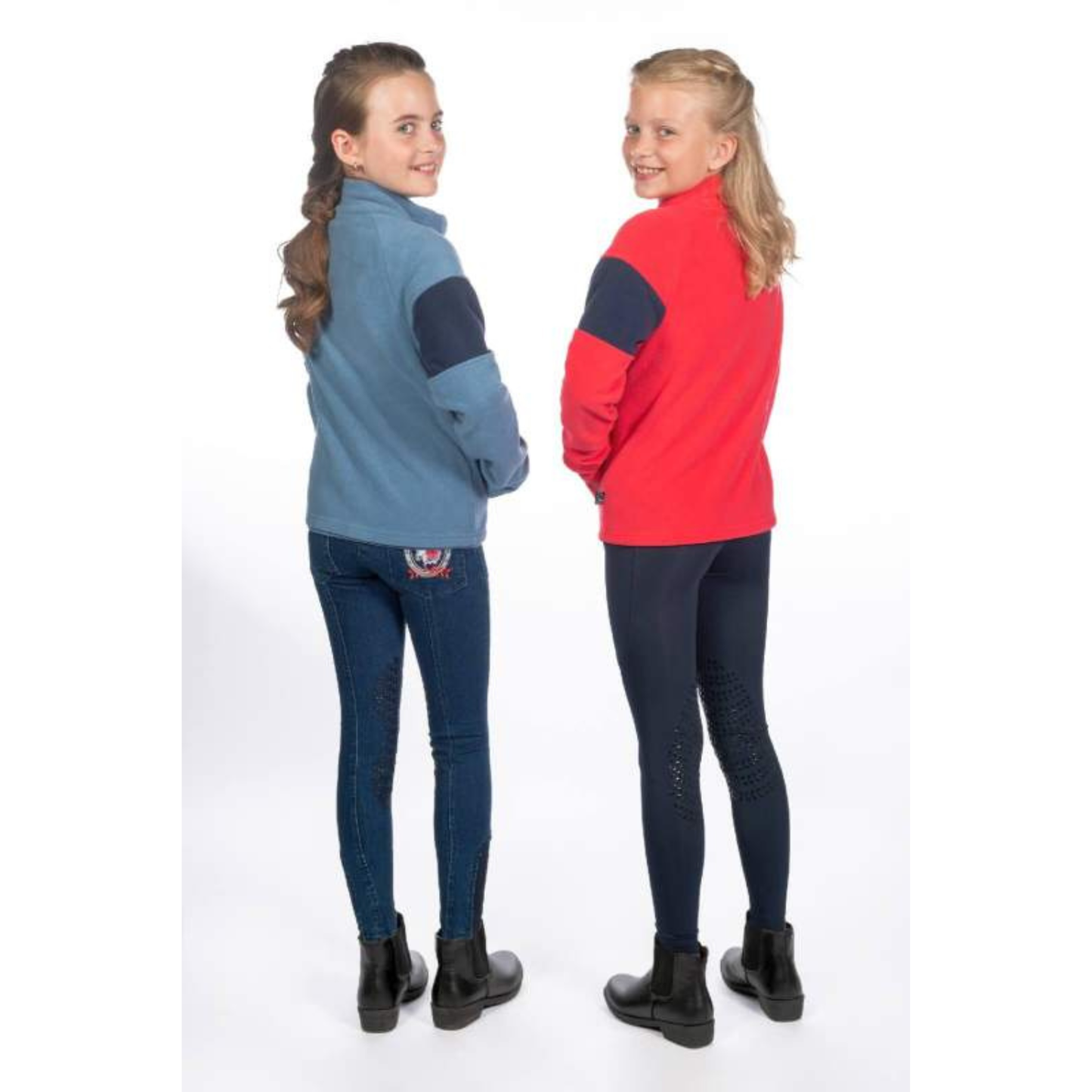HKM Children's Fleece Jacket - Aymee - Childrens Size 4-6 Pink and Size 7-9 Smokey Blue Only