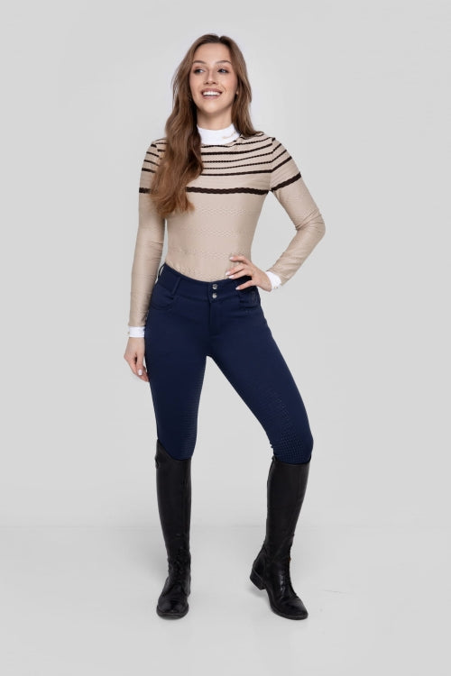 Fleur De Lys Hazel Long Sleeve Shirt - Coffee - COMING SOON