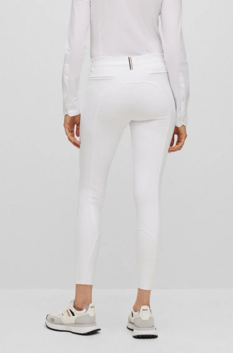 Boss Equestrian Ladies Hazel Knee Grip Breeches - White