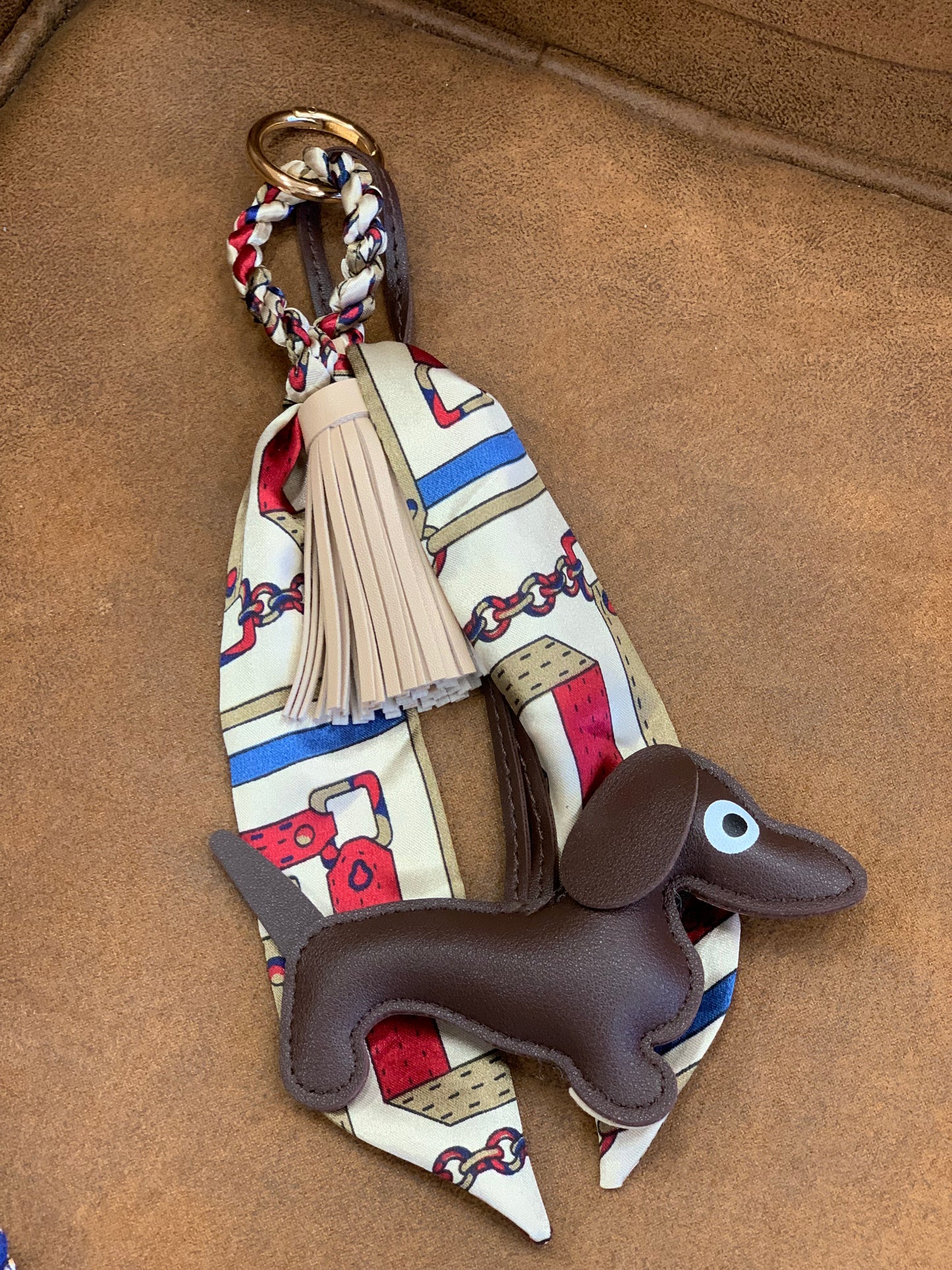 Sausage Dog Keyring/Bag Charm