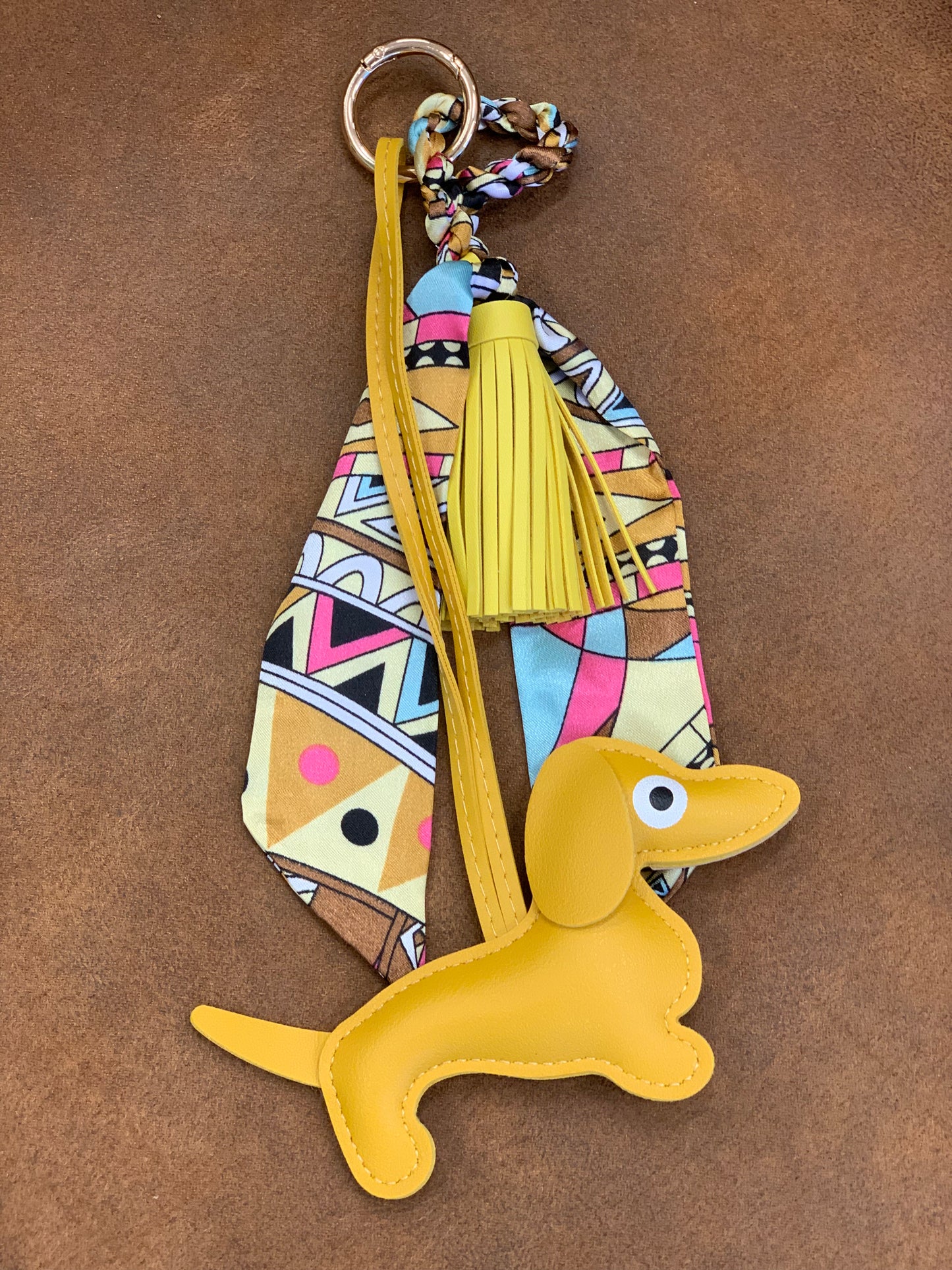 Sausage Dog Keyring/Bag Charm