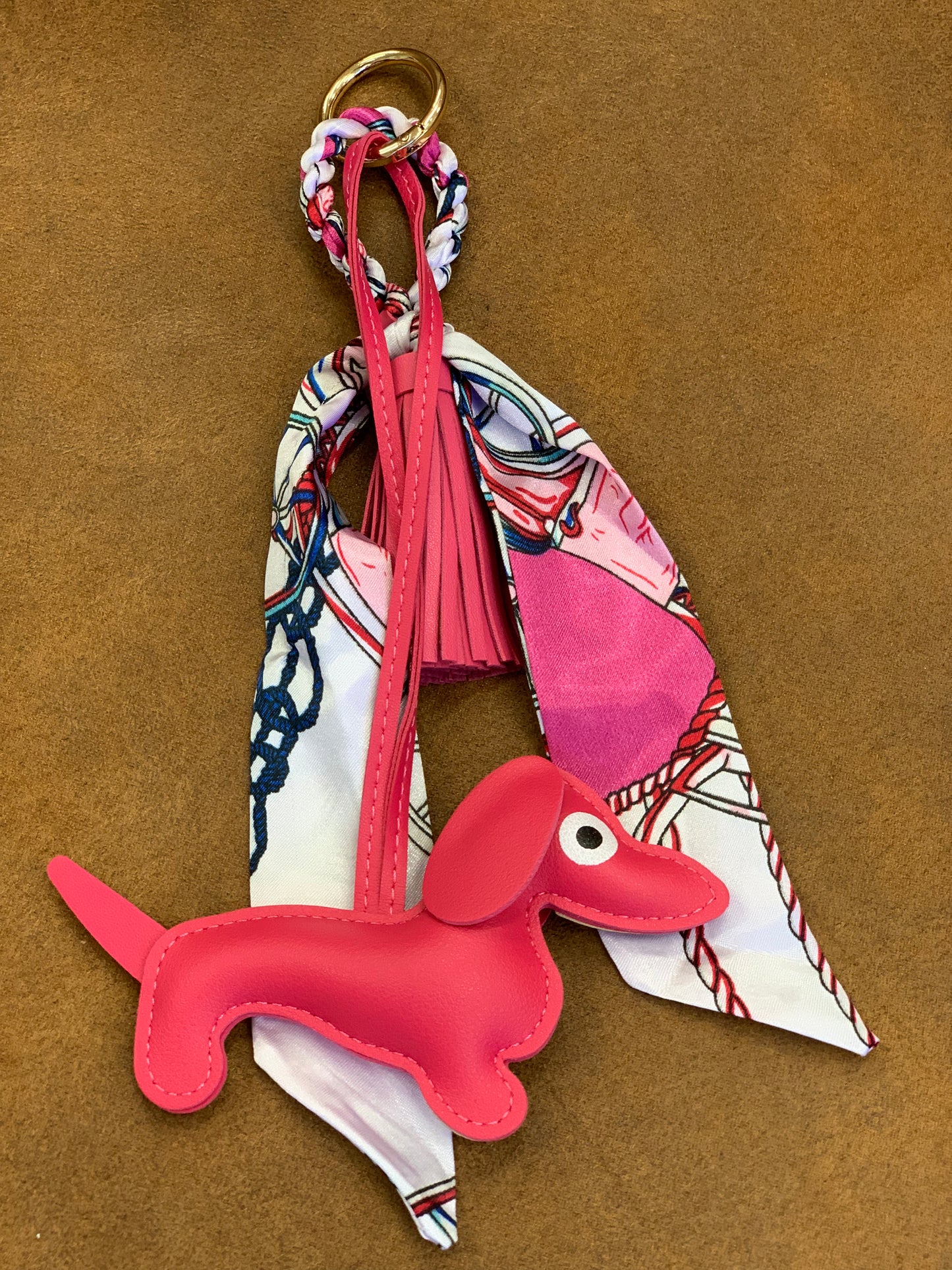 Sausage Dog Keyring/Bag Charm