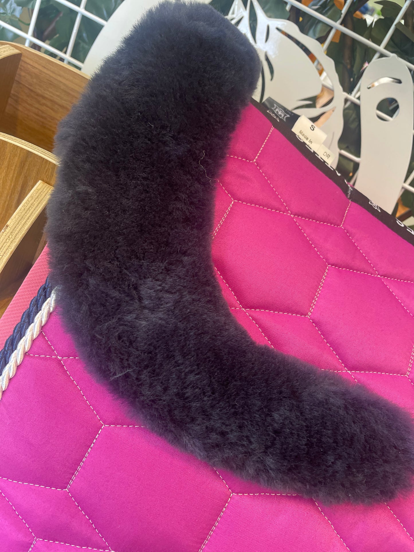 Mattes Eurofit Dressage SaddlePad - Orchid Quilt Sheen - Top Sheepskin - Small