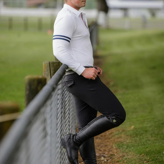 The Brave Pants Co. Mens Endura Black Breech - Knee Patch