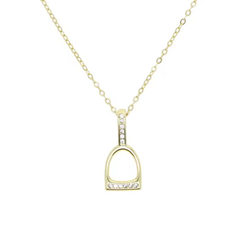 THD Mini English Stirrup Iron Necklace