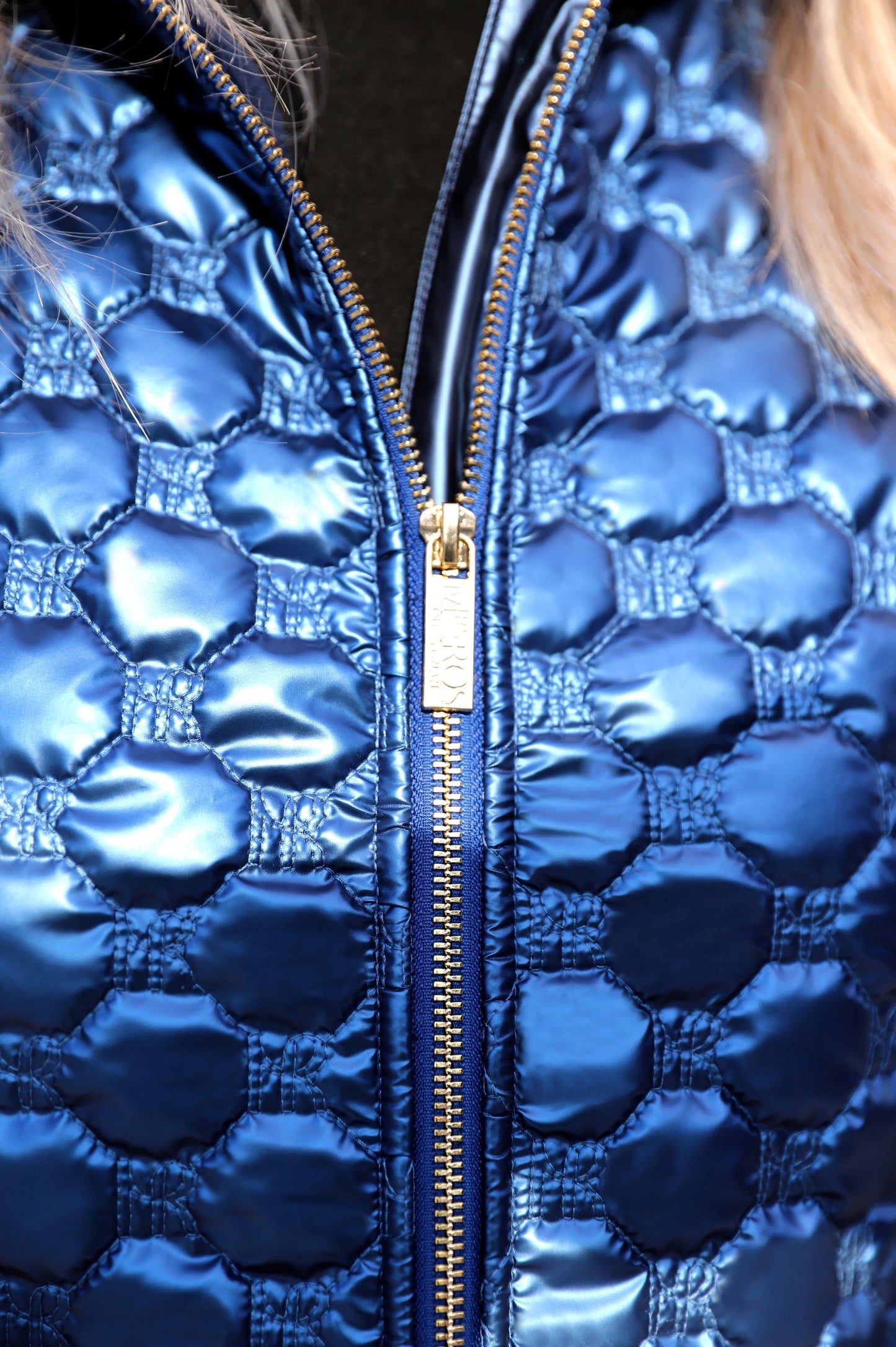 Mrs Ros Royal Glossy Bodywarmer Navy - Night Shadow