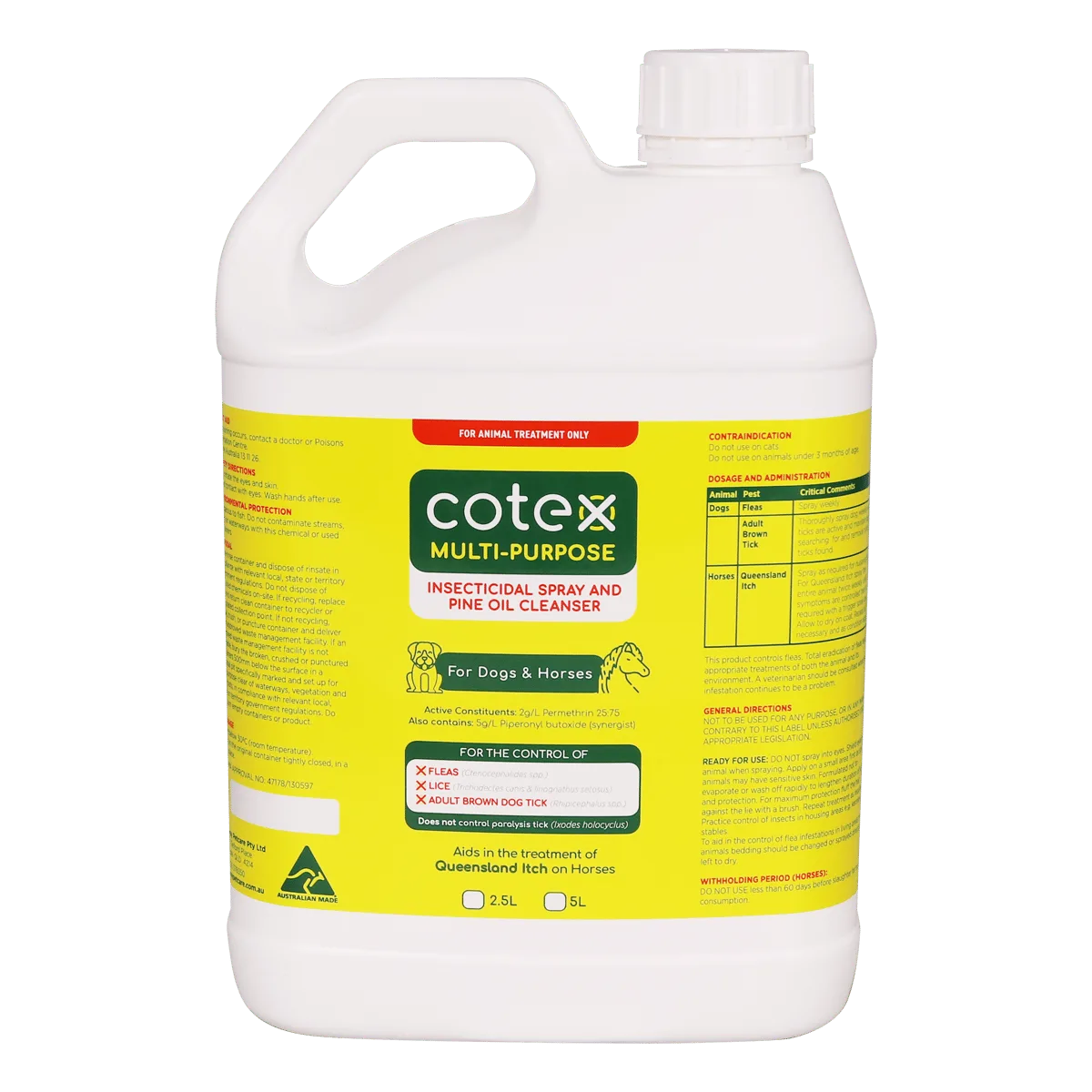 Cotex Multipurpose Insecticidal Spray & Pine Oil Cleanser for Dogs & Horses