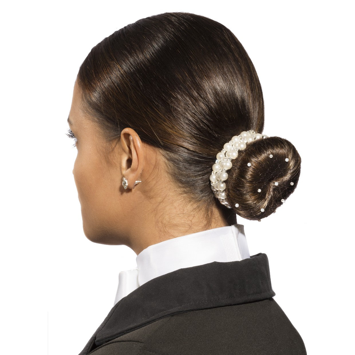 SD Design Carina Hairnet with Crystal Beads and Pearls
